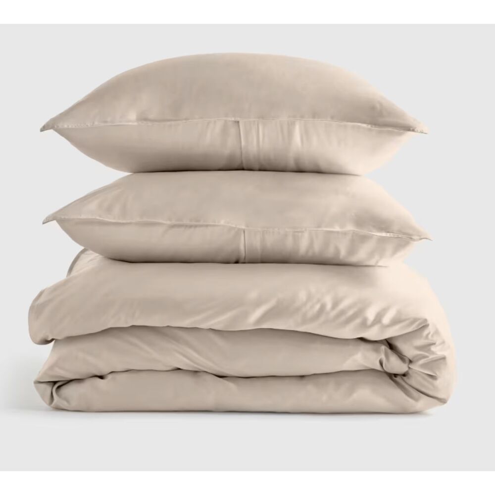 NWOT- Bamboo Duvet Cover Set- Sand - Full/ Queen